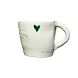 Кружка ручной работы в форме сердца «Море внутри», керамика, 250 мл, превью фото 2