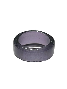 Кольцо Керко стеклянное фиолетовое прозрачное