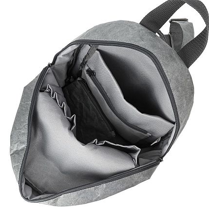 Рюкзак Ranzel Bags «Minimal ultra Gray», тайвек, серый, фото 3.