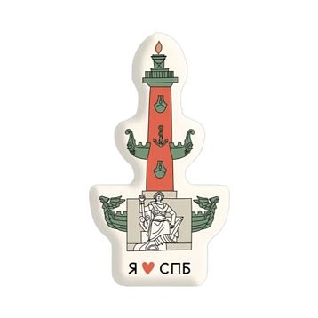 3Д Стикер на телефон «Ростральная колонна», объёмный, фото 1.