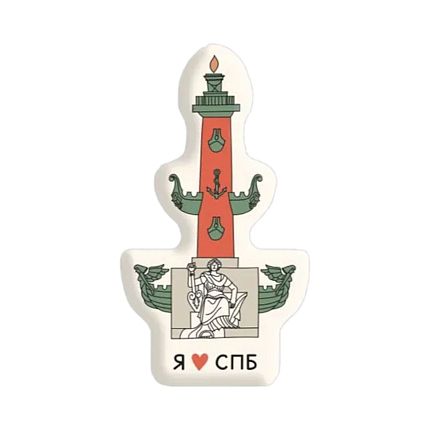 3Д Стикер на телефон «Ростральная колонна», объёмный, фото 1.