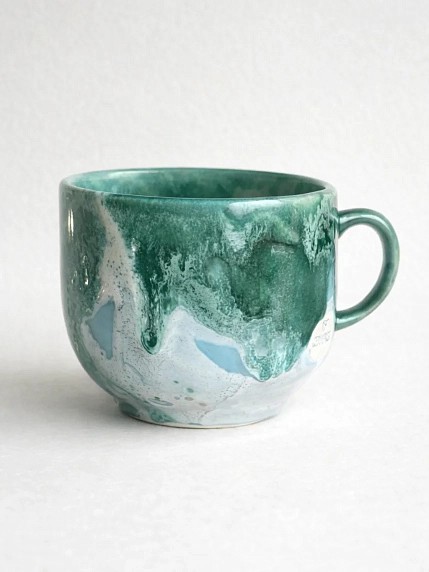 Кружка ручной работы Тата вытворяет/NF ceramics «Биполярная звезда», 600 мл, фото 2.
