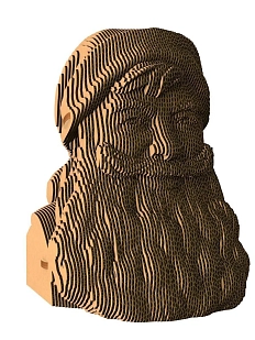 Картонный конструктор 3D «Дед Мороз»