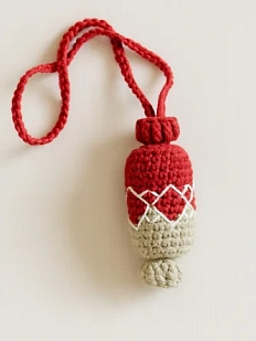 Вязаный обвес «Конфета», 7 см