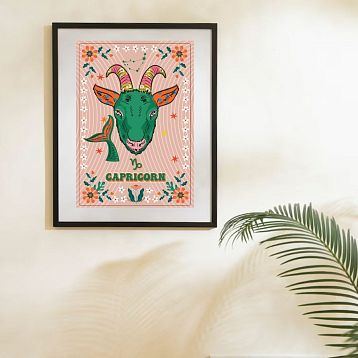 Постер интерьерный со знаком зодиака «Козерог», А3, фото 2.