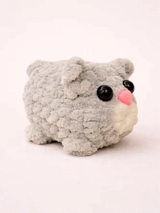 Плюшевая игрушка «Котик», серый