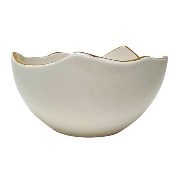 Пиала Верба керамика с золотистым краем ручной работы «Лимоны», керамика, 9 см, фото 2.