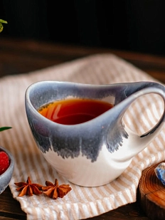 Кружка ручной работы Лутиэн VELES «Илулиссат», фарфор, 450 мл