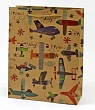 Пакет подарочный Ассорти. Крафт. Аэропланы, в ассортименте, превью фото 1