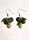 Серьги Подарки руками «Черная смородина», полимерная глина, превью фото 1