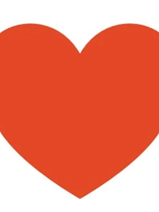 3D Стикер на телефон «Сердечко оранжевое», объёмный