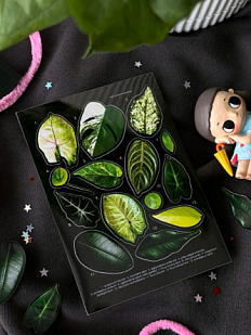 Стикерпак Опрокинутый лес «Листики», А6