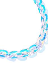 Чокер-цепь тонкая, перелив, переработанный пластик