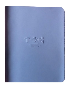 Ежедневник-органайзер в кожаной обложке «T-book», голубой