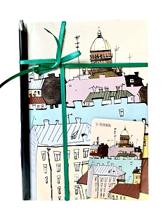 Подарочный набор Elizabeth Madar «Сквозь крыши», разноцветный, 40 листов