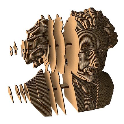 Картонный конструктор 3D «Альберт Эйнштейн», фото 3.