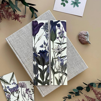 Закладка «Фиолетовые цветы» № 1, фото 1.