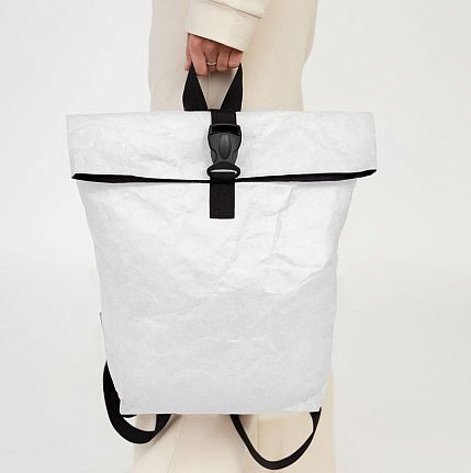 Рюкзак Ranzel Bags «Rolly White», тайвек, белый, фото 4.