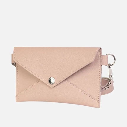 Сумка-конверт Kokosina bags, искусственная кожа, нежно-розовый, фото 2.
