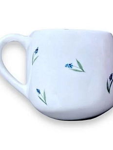 Кружка ручной работы Верба керамика «Росыпь люпинов», круглая, керамика, 350 мл