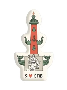 3Д Стикер на телефон «Ростральная колонна», объёмный