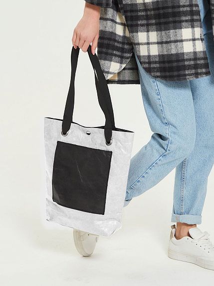 Сумка Ranzel Bags «Monty White», тайвек, белая, фото 3.