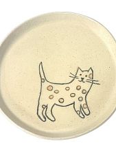 Тарелка «Котик в горошек», 13 см