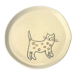 Тарелка «Котик в горошек», 13 см