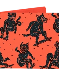 Кошелёк New Wallet «New skateanimal», красный