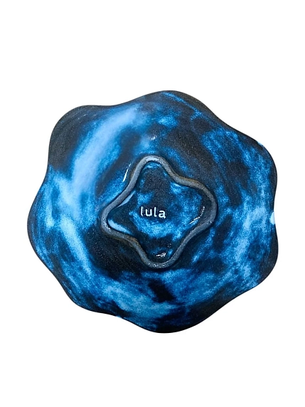 Тарелка фигурная ручной работы «Венок из лилий», керамика, 18 см, фото 3.