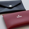 Кошелёк-конверт для документов ручной работы, Kokosina bags, натуральная кожа, чёрный, превью фото 4