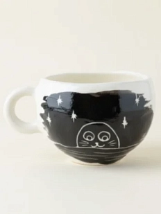 Кружка ручной работы Мастерская Виктории Нор «Нерпа», керамика, 180 мл