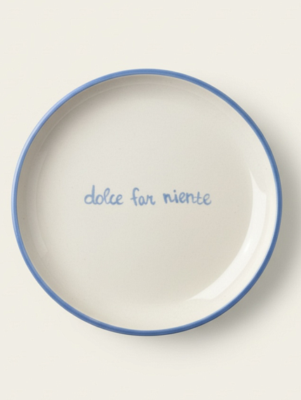 Тарелка ручной работы Йеллоускуп «Dolce far niente», керамика, 15 см, фото 1.