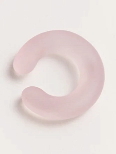 Кафф Лампджой матовый, стекло, светло-розовый