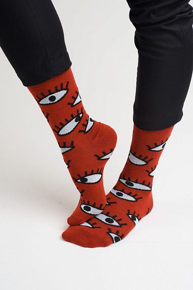 Носки «Глаза будущего», р-р 38-41, красные, фото 1.