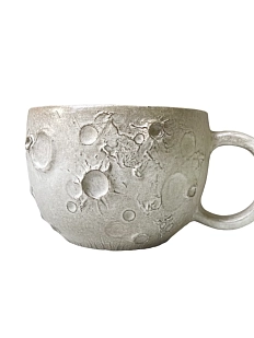 Кружка ручной работы «Луна», кремовая, керамика, 330 мл