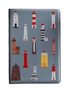 Обложка для паспорта «Маяки России», серый