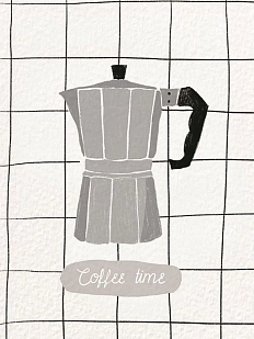 Открытка ЙЕТТИ «Coffee time», А6