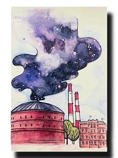 Открытка «Планетарий», Elizabeth Madar