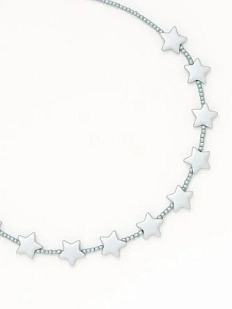 Чокер ручной работы DARI DARI из бисера со звёздочками, бирюзовый