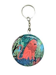 Брелок-открывашка Валя Карнавалова «Орущий лев», 5,7 см, на цепочке