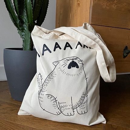Шоппер Barking Store «АААА», белый, фото 3.