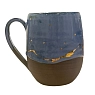 Кружка ручной работы Рассвет «Звёзды над горами», синяя, керамика, 350 мл, превью фото 2