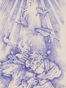 Открытка Зелёная лампочка «Поцелуй», А6