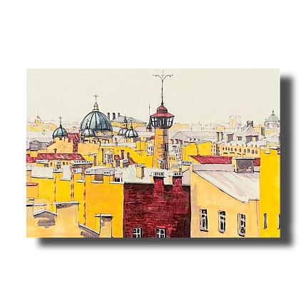 Открытка «Крыши Петербурга №1», Elizabeth Madar, фото 1.