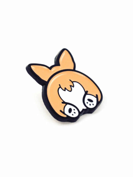 Металлический пин WAF WAF «Мини корги», фото 1.