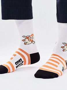 Носки «В меру упитанный мужчина», р-р 42-46, белые