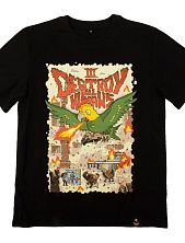 Футболка Barking store «Попзилла», L жен., чёрный