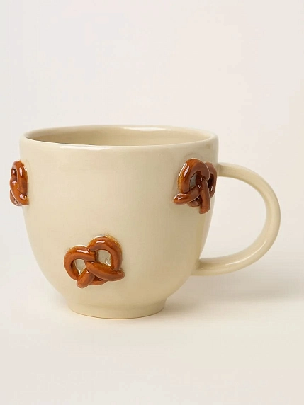 Кружка ручной работы Ловетанн керамика «Крендельки», керамика, 300 мл, фото 1.