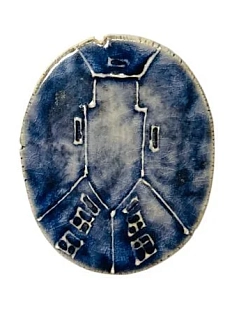 Брошь ручной работы Искусство интроверта «Колодец», керамика